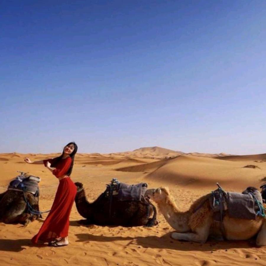 Erg Chebbi Camel Trek Camp Hotel Merzouga Ngoại thất bức ảnh