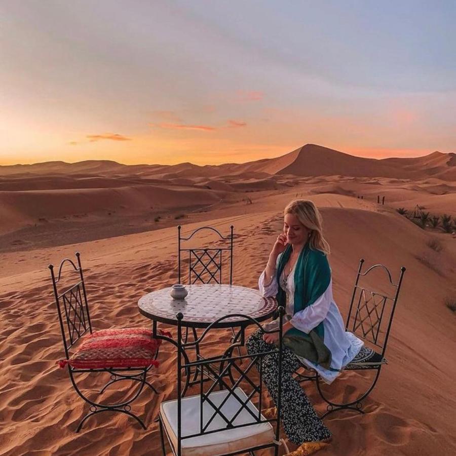 Erg Chebbi Camel Trek Camp Hotel Merzouga Ngoại thất bức ảnh